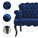 Viola Chesterfield Button Tufted Loveseat Performance Velvet Settee