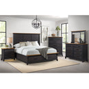 Montrose Storage Bed in Espresso & Brown