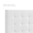 Paisley Tufted King and California King Upholstered Faux Leather Headboard