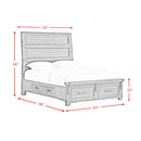 Colorado City Storage Bedroom Set in Charcoal