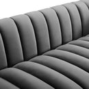 Entertain Vertical Channel Tufted Performance Velvet Sofa