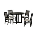 Bahama Breeze 5PC Standard Height Dining Set in Black-Table and Four Chairs
