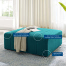 Bartlett Upholstered Fabric Ottoman