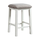 Stone Occasional Bar Table Single Pack in White (Table + Three Stools)