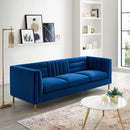 Ingenuity Channel Tufted Performance Velvet Sofa