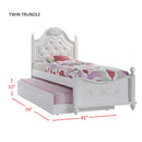 ALANA PLATFORM BEDROOM SET W/ STORAGE TRUNDLE
