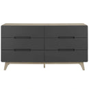 Origin Six-Drawer Wood Dresser or Display Stand