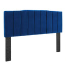 Camilla Channel Tufted Twin Performance Velvet Headboard