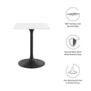 Lippa 24" Square Wood Top Dining Table