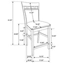 Gabriel Counter Height Dining Set - Michael's Discount Furniture