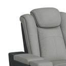 Lantana Power Motion Sofa with Power Headrest, Led, DDT, reading light and PWS in Rocky Cement/Charcoal