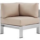 Shore Outdoor Patio Aluminum Corner Sofa