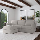 Flex Sofa with Narrow Arm and Ottoman - Michael's Discount Furniture