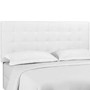 Paisley Tufted Full / Queen Upholstered Faux Leather Headboard