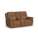 Sawyer Pwr Recl Loveseat w/ Console, Pwr Hdrsts, Lumbar - Michael's Discount Furniture