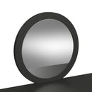Ridgemont Dressing Table and Mirror in Black with Grain