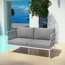 Harmony Outdoor Patio Aluminum Loveseat