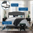 Amelia Full Upholstered Fabric Bed