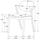 Stevie Dining Arm Chair - Michael's Discount Furniture