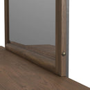 Brisbane UPH Bedroom Set with Boucle Beige and LED in Brown