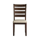 Jax 6PC Dining Set (72"" Table + 4 Chairs + Bench) in Cherry