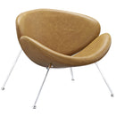Nutshell Upholstered Vinyl Lounge Chair