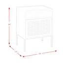 Ember Nightstand (C-1094) RED NIGHTSTAND W/ USB