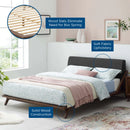 Luella Queen Upholstered Fabric Platform Bed