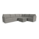 Flex 6-Seat Sectional with Narrow Arm and Storage Ottoman - 5000003380 - Michael's Discount Furniture