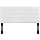 Paisley Tufted Full / Queen Upholstered Faux Leather Headboard