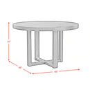 Bahama Breeze 5PC Standard Height Dining Set in Black-Table and Four Chairs