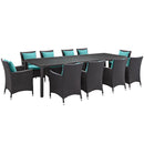 Convene 11 Piece Outdoor Patio Dining Set