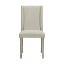 Eleanor Dining Side Chair with Heirloom Fabric in White (2 Per Carton)