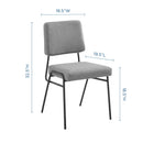 Craft Dining Side Chair Upholstered Fabric Set of 2