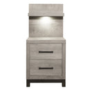 1577-4P-Bedroom (2) Night Stand with Wall Panel - Michael's Discount Furniture