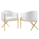 Savour Accent Dining Armchair Performance Velvet Set of 2