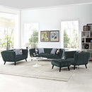 Bestow 3 Piece Performance Velvet Sofa Loveseat and Armchair Set