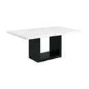 Valentino White 5PC Dining Set-Table & Four Blue Chairs