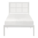 1635WHT-1-Youth Twin Platform Bed - Michael's Discount Furniture