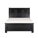 Laurelin (3)California King Sleigh Platform Bed with Footboard Storage - Michael's Discount Furniture