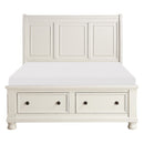 Laurelin (3)Eastern King Sleigh Platform Bed with Footboard Storage - Michael's Discount Furniture