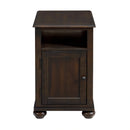 Wagner Chairside Table with USB in Cherry