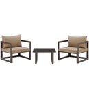 Fortuna 3 Piece Outdoor Patio Sectional Sofa Set