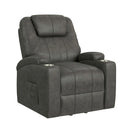 Kenmore P1 Lift Chair with Heat Massage in Simba DK Grey