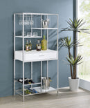 Figueroa Wine Cabinet with LED Lighting - Michael's Discount Furniture