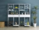 Figueroa Wine Cabinet with LED Lighting - Michael's Discount Furniture