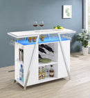 Araceli Home Bar with LED Lighting - Michael's Discount Furniture