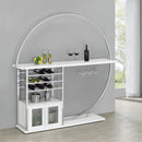 Risley Wine Cabinet with LED Lighting - Michael's Discount Furniture