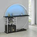 Risley Wine Cabinet with LED Lighting - Michael's Discount Furniture