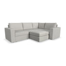 Flex 4-Seat Sectional with Wide Arm and Ottoman - Michael's Discount Furniture